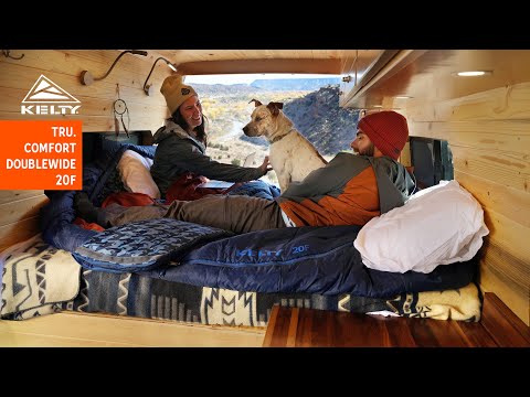 Kelty Tru Comfort Doublewide 20F Sleeping Bag - Olive Oil / Gamescape