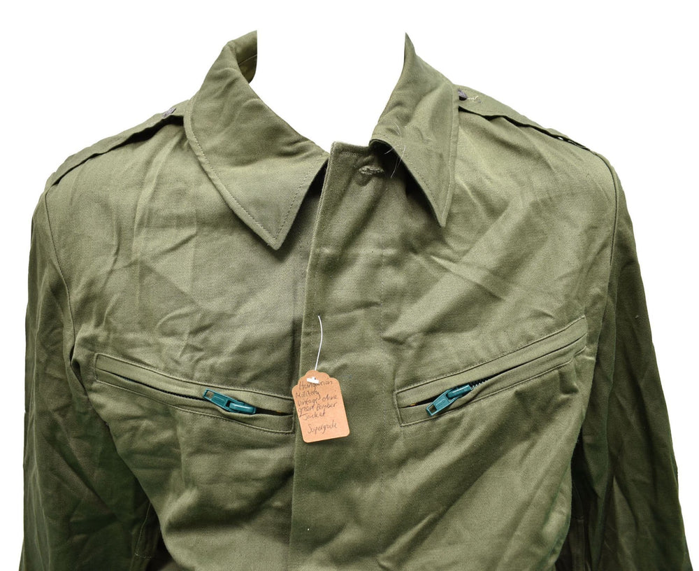 Hungarian Military Vintage Olive Green Bomber Jacket