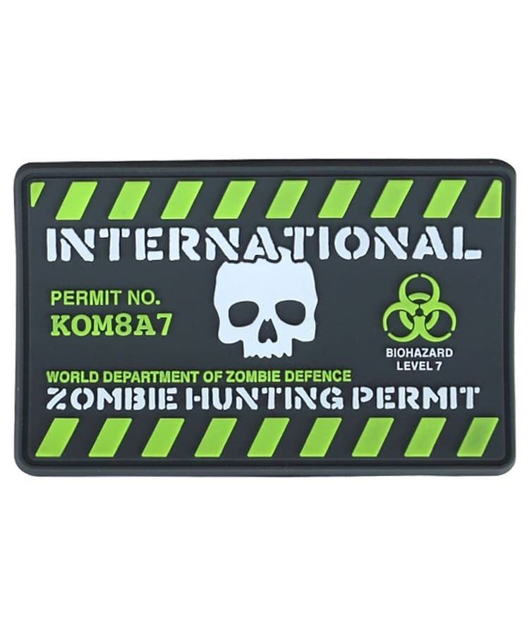 Kombat UK Zombie Hunting Permit Embroidered Patch