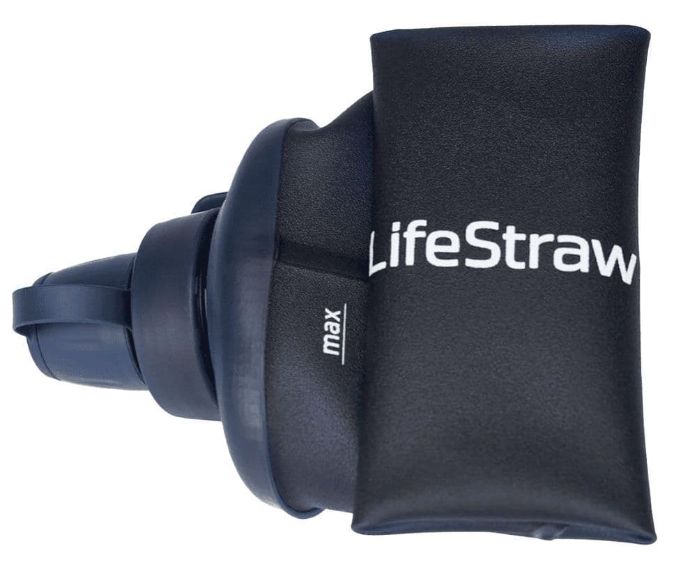 LifeStraw Peak Series Collapsible Squeeze 1L Bottle With Filter - Mountain Blue