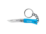 Opinel N°02 Colorama Non Locking Keyring Knife - Cyan Blue
