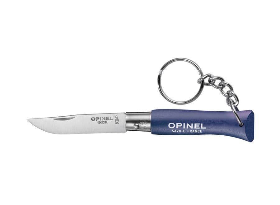 Opinel N°04 Colorama Non Locking Keyring Knife - Dark Blue