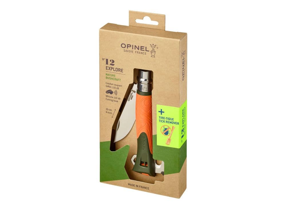 Opinel N°12 Explore Knife - Orange