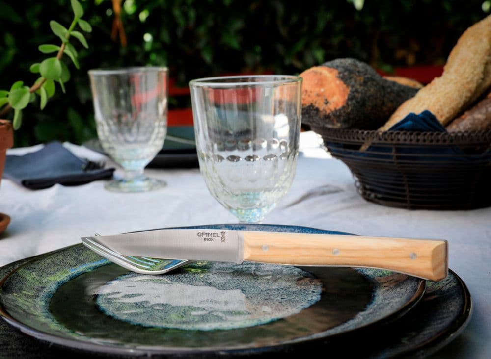 Opinel Set of 4 Ash Facette Table Knives
