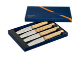 Opinel Set of 4 Olive Facette Table Knives