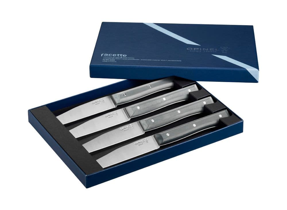 Opinel Set of 4 Slate VittEr Facette Table Knives
