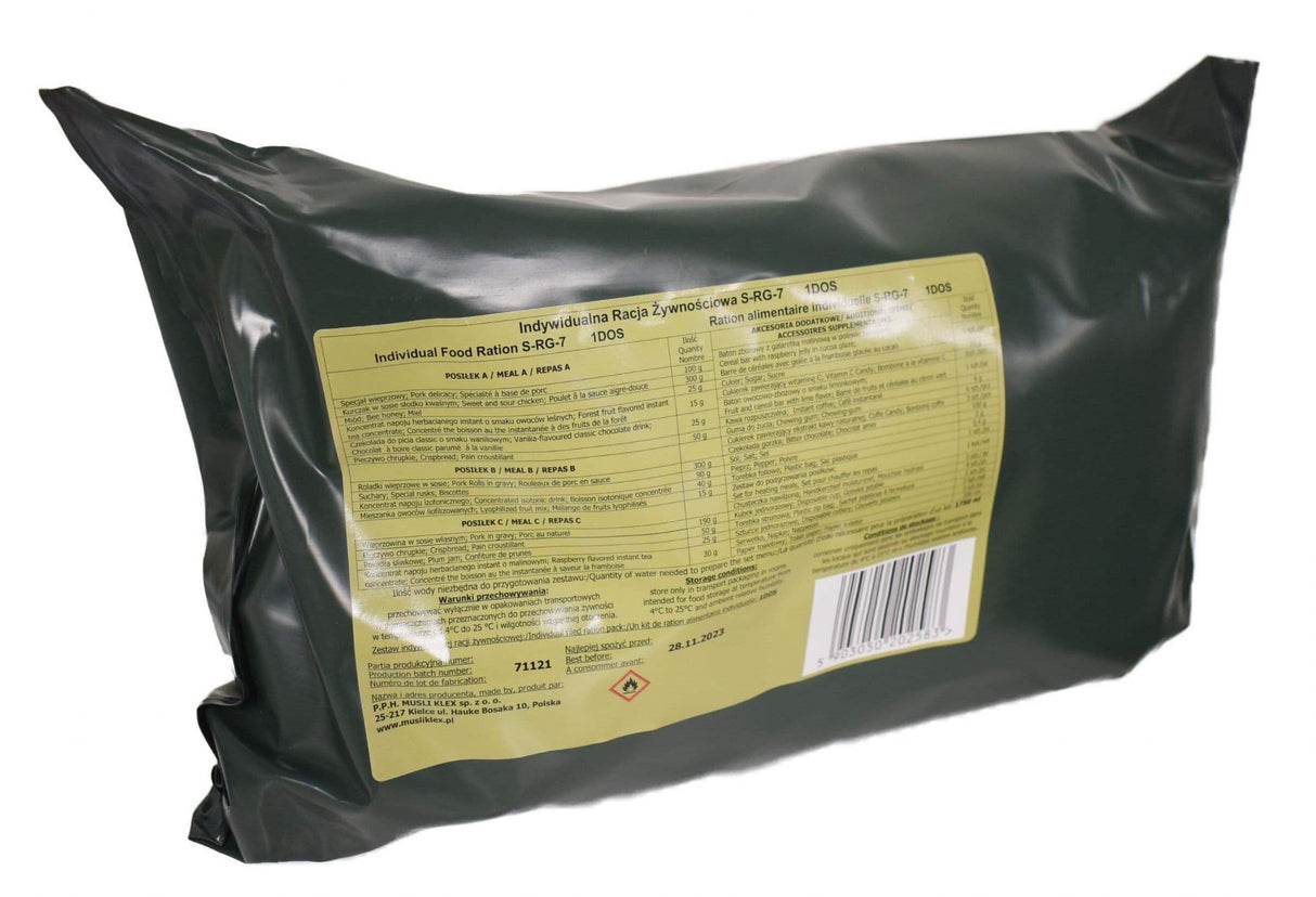 Polish Military SRG 24 Hour MRE Ration Pack - Random Menu