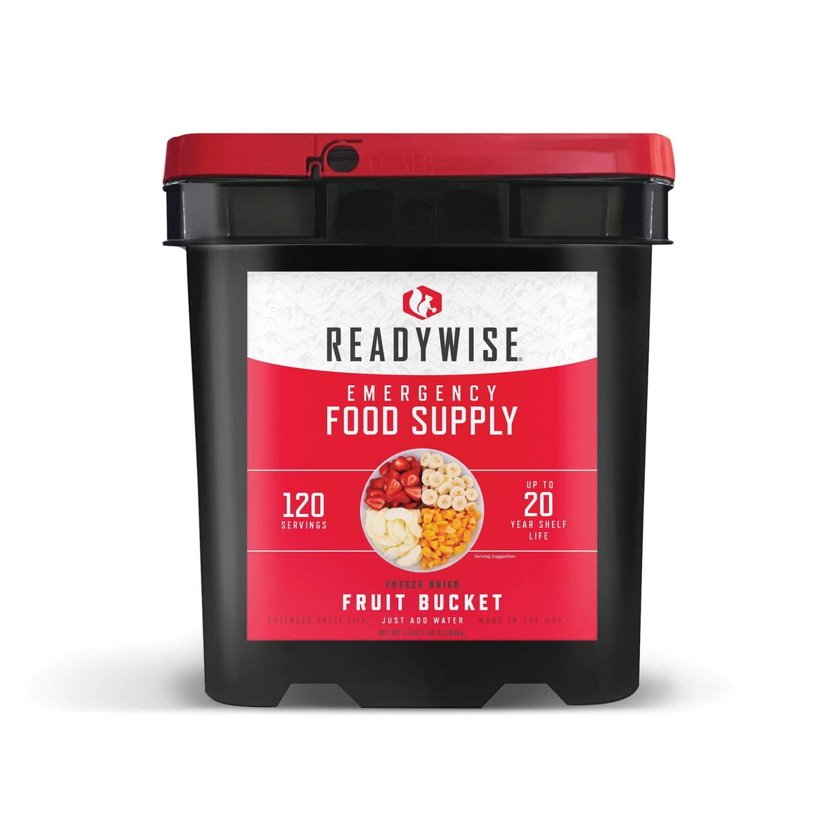 ReadyWise 120 Serving Freeze Dried Fruit Bucket