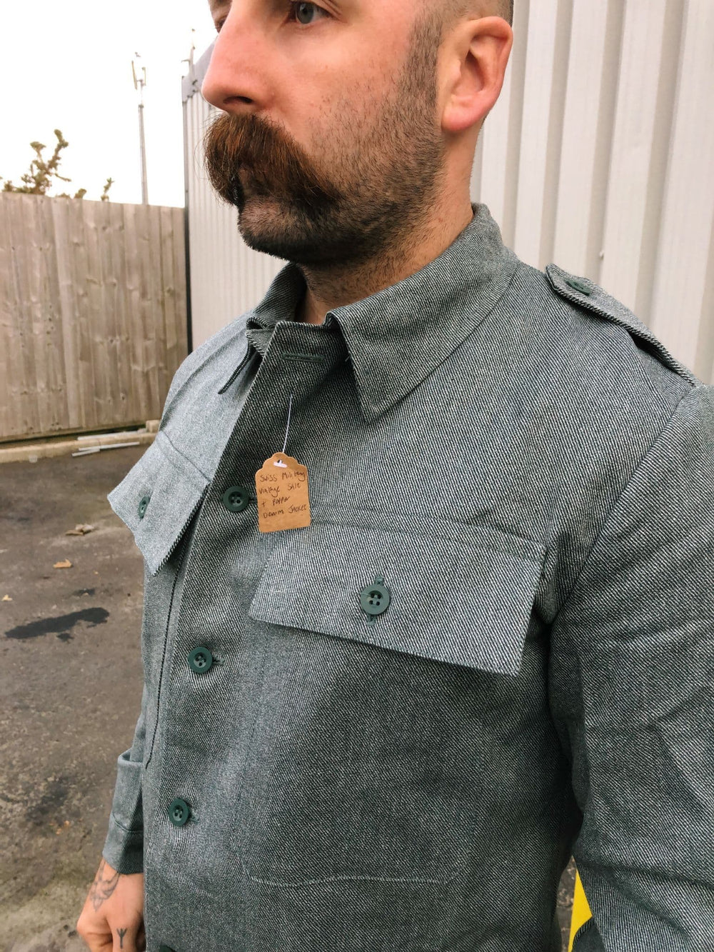 Swiss Military Vintage Salt & Pepper Denim Jacket