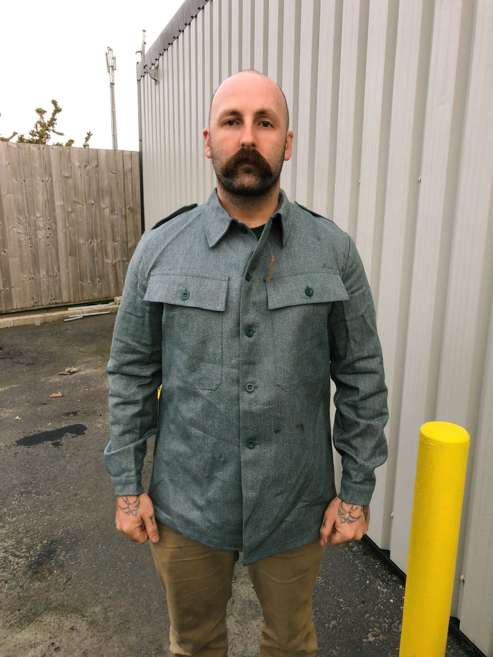 Swiss Military Vintage Salt & Pepper Denim Jacket