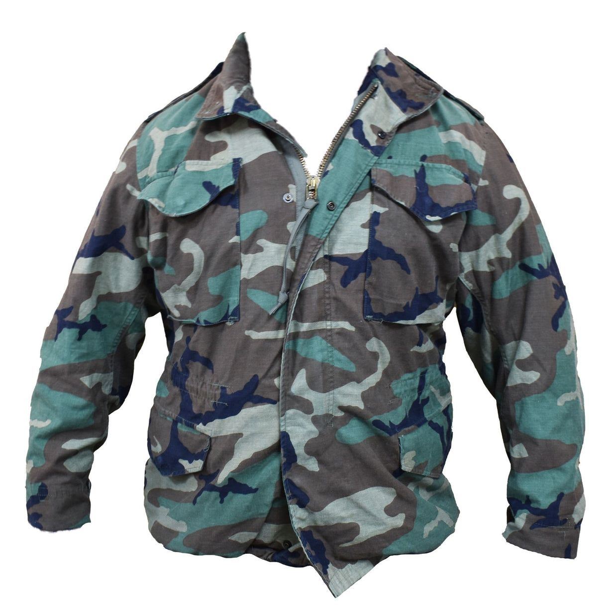 US Military M65 Woodland Camo Cold Weather Coat