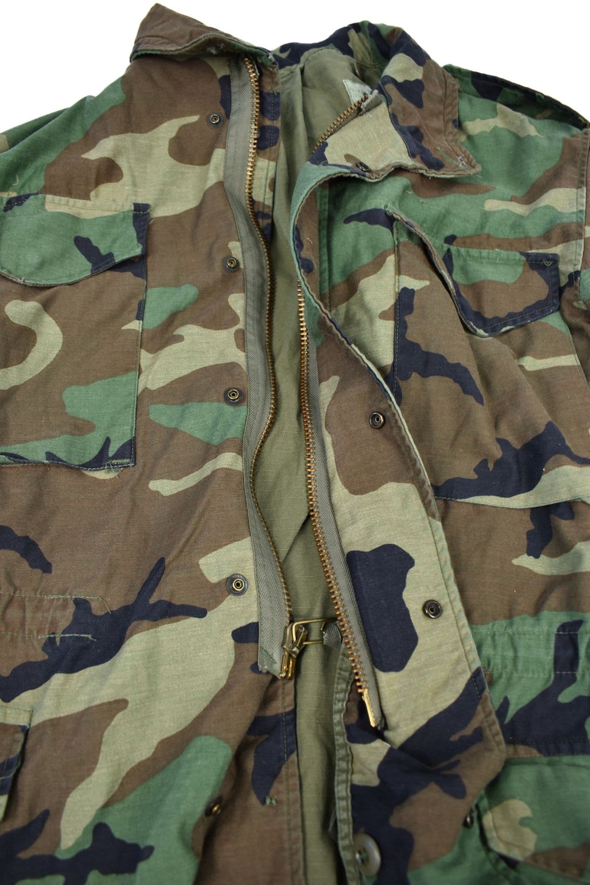 US Military M65 Woodland Camo Cold Weather Coat